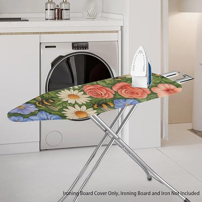 Rose Ironing Board Cover Non Stick Scorch Ironing Board Cover and Pad Standard