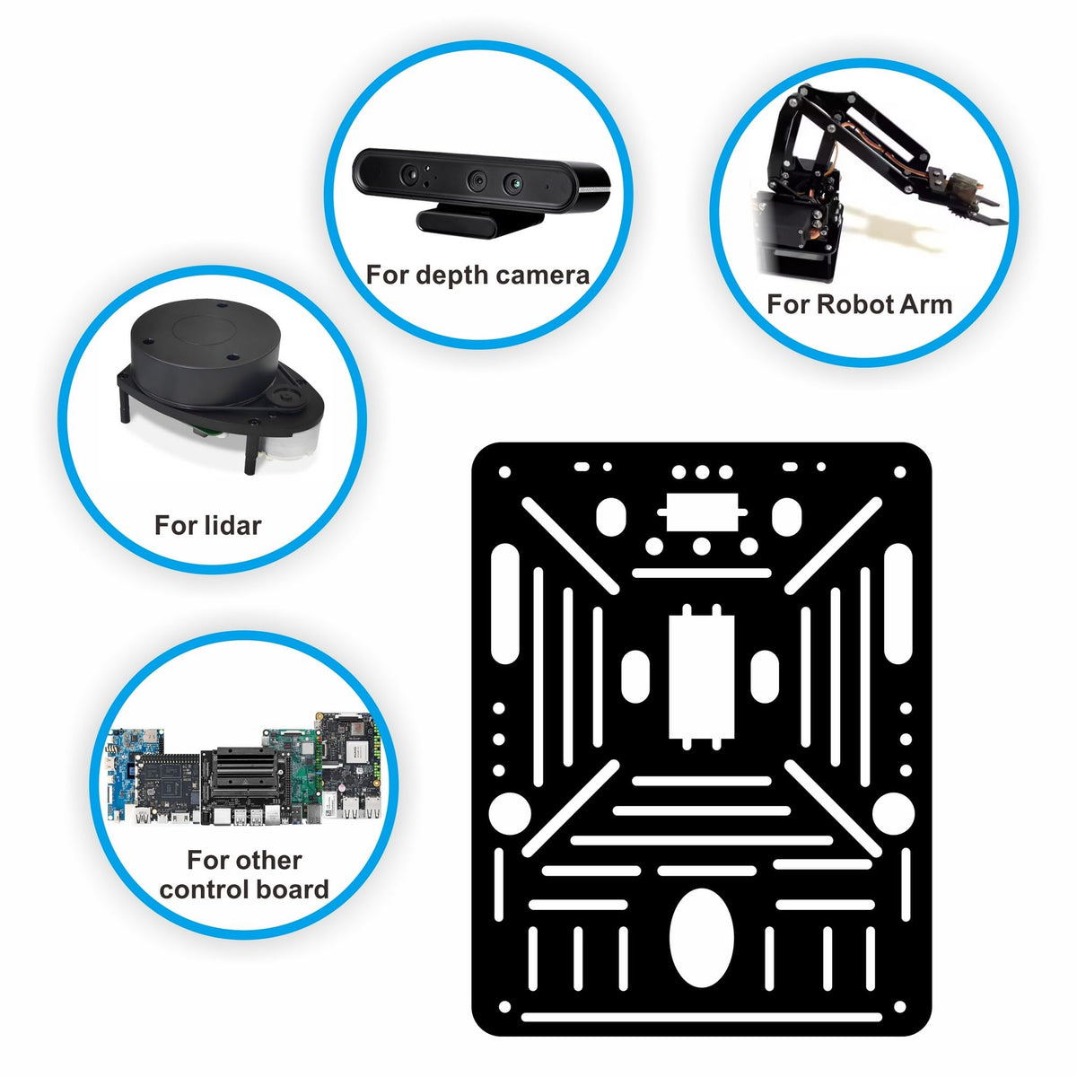 OSOYOO FlexiRover Robot Car Kit for Arduino Mega2560 with WiFi Expansion Board – 520 Motors, Mecanum Wheels, 4-Wheel Drive Motor Board, Battery & Charger, Customizable Chassis for Advanced Robotics