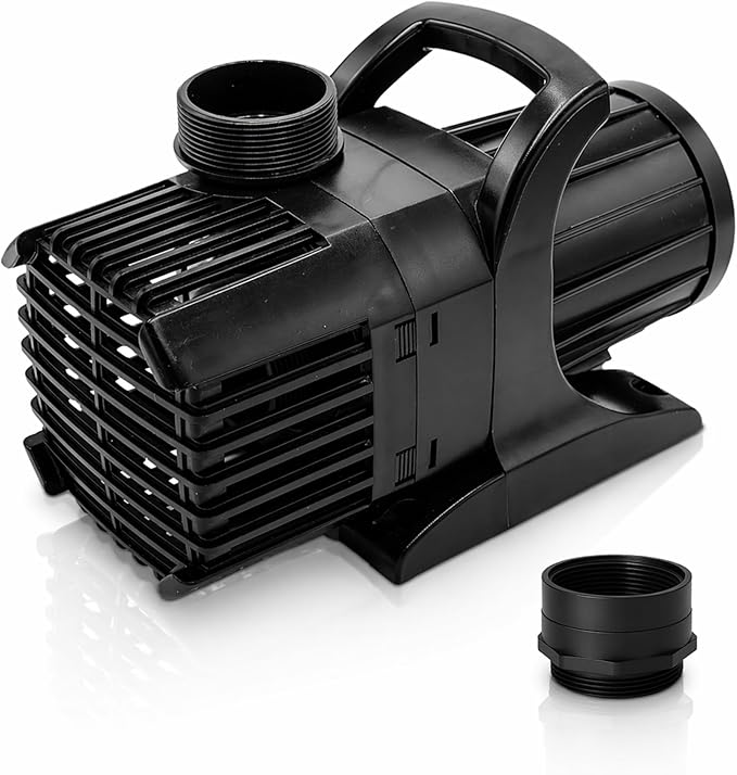 HALF OFF PONDS Submersible Water Pump, 8,000 GPH Pond Pump with 200FT Power Cord and 24FT Max Head, 540W Ultra Quiet Energy Efficient Pump for Koi Pond, Fountain, Waterfall, Water Garden, Skimmer