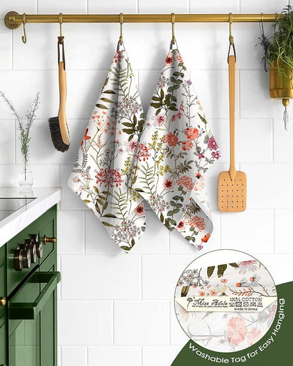 Flour Sack Kitchen Towels Set of 2-18x26 Cotton Dish Towels