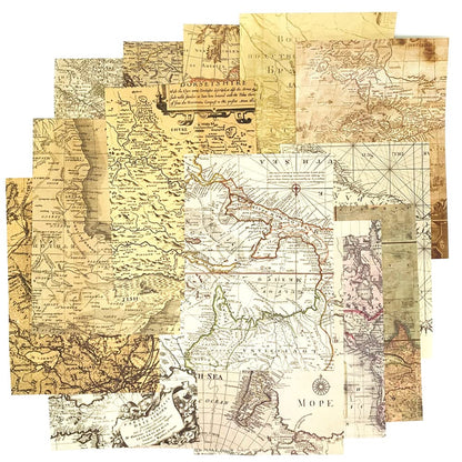 150pcs Vintage Scrapbooking Paper,Old Book Page Music Notes Background Material Paper for DIY Decoupage Junk Journal Scrapbooks Supplies