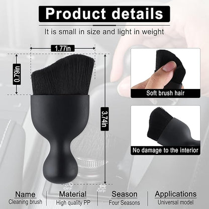 GaRhomxy Car Detailing Brushes, Car Interior Dust Sweeping Soft Brush, Soft