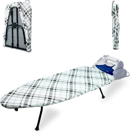 Metal Mesh Panel Tabletop Ironing Board | Foldable Iron Board | Heavy Duty