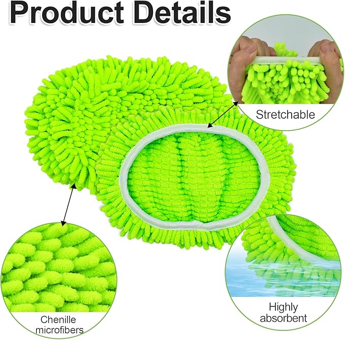 Reusable Mop Pads for Swiffer, Wet Dry Sweeping Mop Pad for Swiffer Sweeper Mop