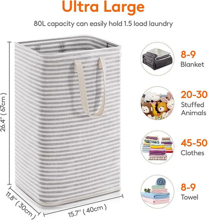Lifewit 1 Pack Laundry Hamper Large Collapsible Laundry Baskets, Freestanding
