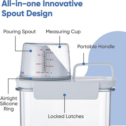 Chef's Path Airtight Food Storage Containers, & Measuring Cup Lid – Kitchen &