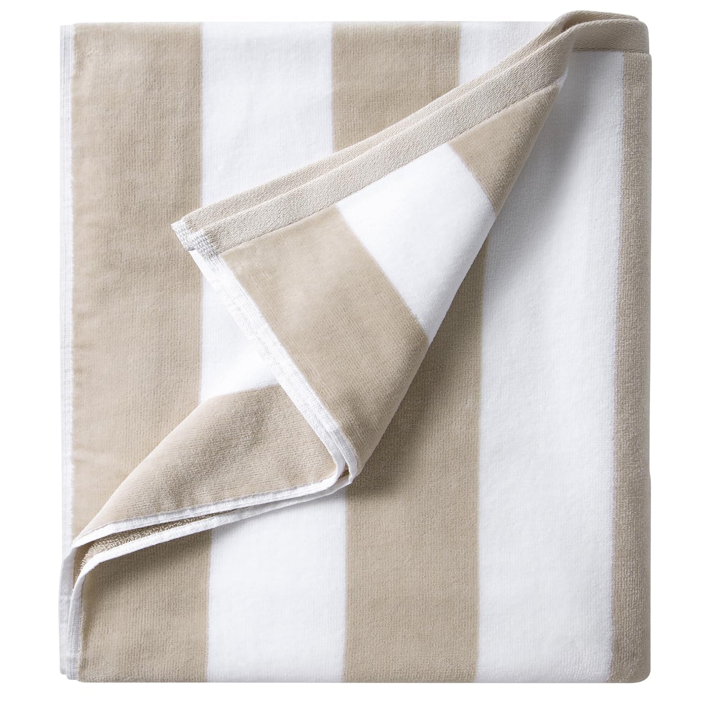 LULUHOME Large Oversized Beach Towel - Big Cotton 36 x 70 Inch Striped Pool Towel, Large Cabana Soft Swimming Towel for Adult Men Women,Chiffon