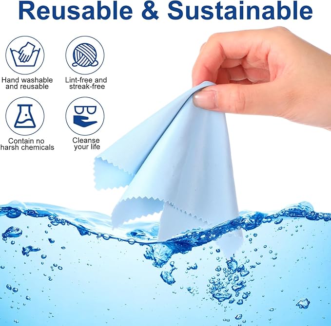 Frienda 50 Pcs Microfiber Cleaning Cloth