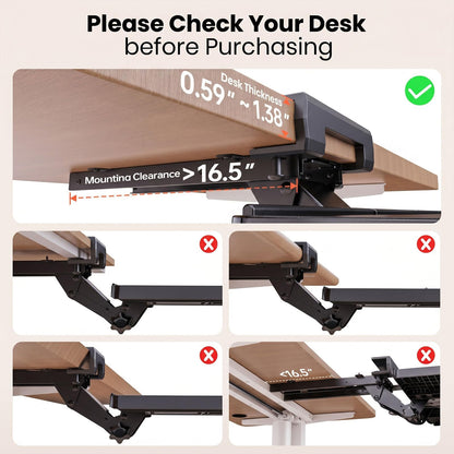 Klearlook Upgraded Ergonomic Keyboard Tray Under Desk, Adjustable Sliding Keyboard Platform Holder, Keyboard Stand with Wrist Rest & Storage Drawer for Home, Office and Gaming, 24.4"x10"
