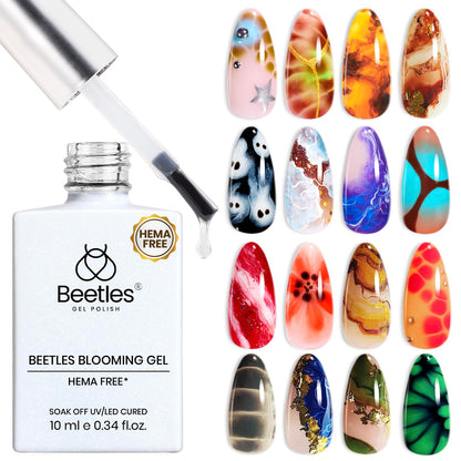 Beetles Halloween Gel Nail Polish Set – Wicked Mystic 8 Colors Gel Polish Kit, Gold Silver Black Green Blue Cat Eye Purple Red Glitter with Nail Art Accessories UV LED Soak Off Manicure Gift for Women