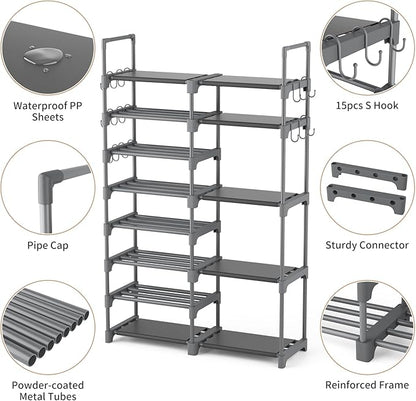 ROJASOP Shoe Rack, Shoe Storage Organizer