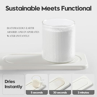 2Pack Water Absorbing Stone Tray