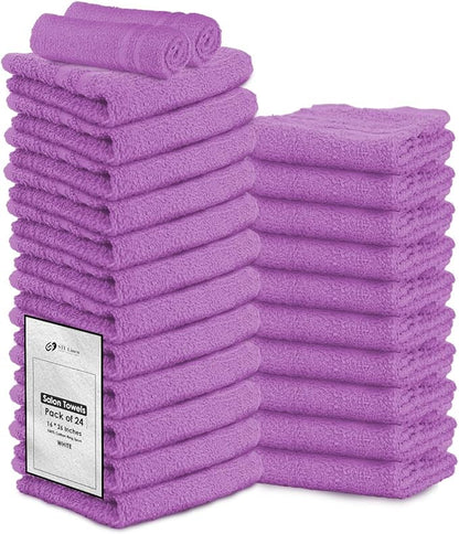 Hand Towels Purple Economy Salon Towels