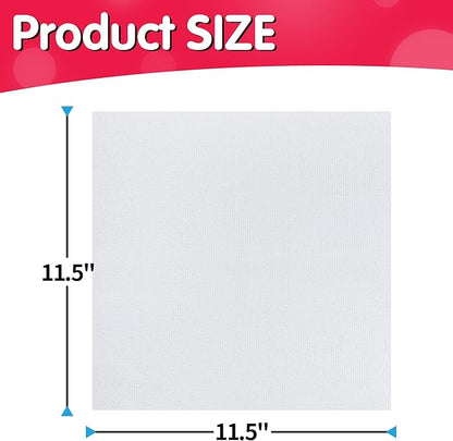 FIXSMITH White Microfiber Cleaning Cloth, 11.5"X11.5" Cleaning Rags