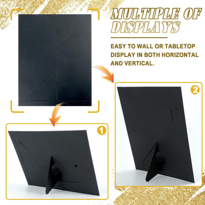 8.5 x 11 Paper Diploma Frame with High Definition PVC Window Paper Certificate Degree Document Holder Picture Photo Frames Display Gallery Wall Frame Art Frames for Tabletop and Wall Display(30,Black)