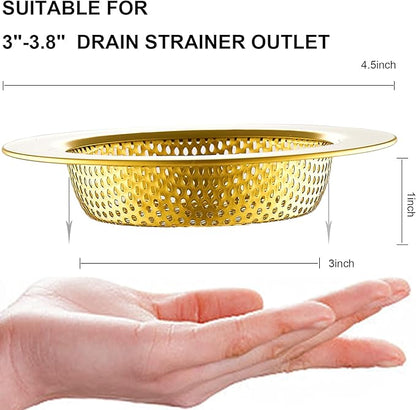 LASSHSWA Kitchen Sink Strainer Stainless Steel, Kitchen Sink Drain Strainer