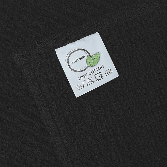 Softolle Cotton Bar Mop Towels, 16x19 Inches, Super Absorbent, Kitchen and Bar