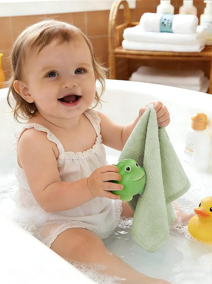 HIPHOP PANDA Baby Washcloths, Rayon Made from Bamboo