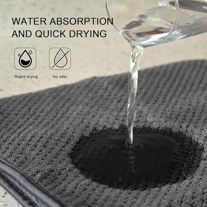 KinHwa Microfiber Hand Towels for Bathroom Soft and Absorbent Face Towels Grey