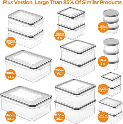 40 PCS Food Storage Containers