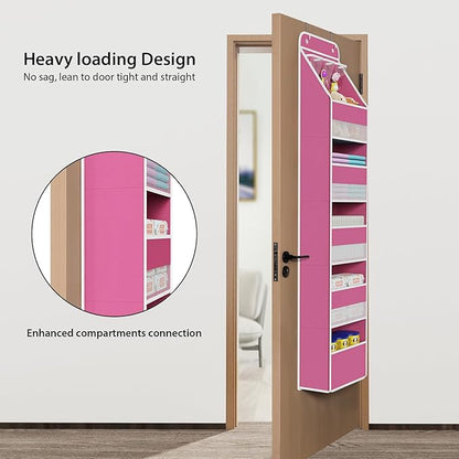 Univivi 6-Shelf Over Door Hanging Organizer Fabric Baby Door Storage