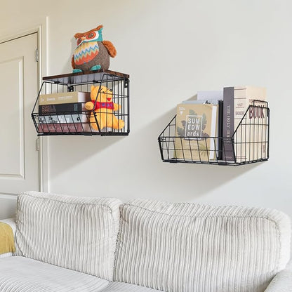 2 Tier Stackable Wall Mounted Hanging Basket, Fruit Basket