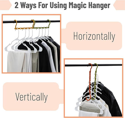 Mr. Pen- Space Saving Hangers for Clothes, Autumn Colors, Plastic Multi Clothes