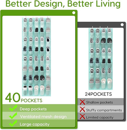 Unjumbly Over the Door Shoe Organizer