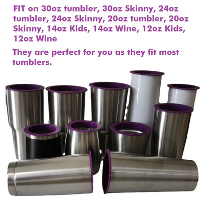 10PCS Tumbler Shields for Epoxy Tumbler, Silicone Tumbler Protector for Resin Paint,Cup Silicone Insert Paint Spray Shield, Epoxy Resin Cup Protector Clean Rims DIY Glitter Epoxy Tumblers (10)