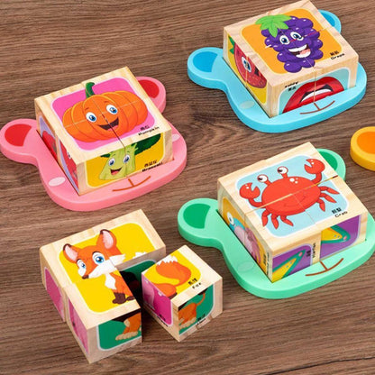 HOZEON 8 PCS 3 Inch Wooden Cubes, Natural Unfinished Wood Blocks, Large Wood Square Blocks for Crafts, Painting, Puzzle Making, Decorating, DIY Projects