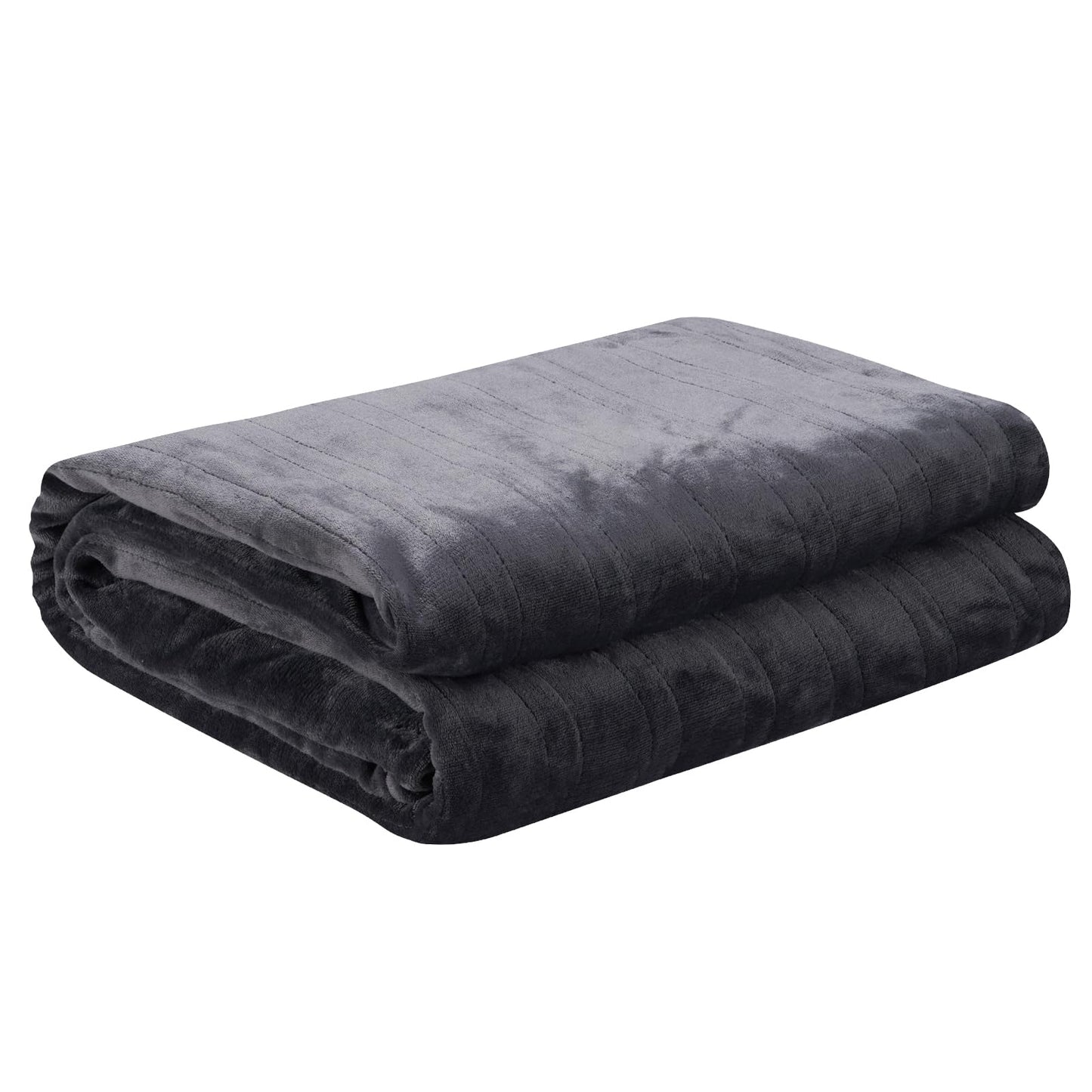 Electric Heated Blanket Full Size 72"x84", Cozy Large Oversized, 5 Heating Levels & 10 Hours Auto Off, Cozy for Bed, Sofa, & Office, Machine Washable, Purple