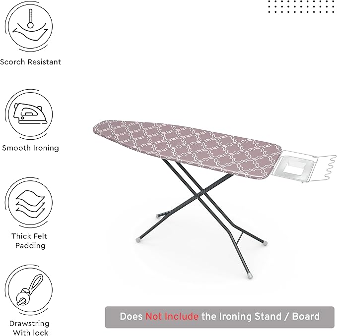 Encasa XO Ironing Board Cover and Pad 54"x15"