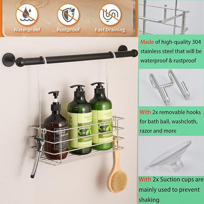 Shower Caddy Hanging Shower Rack SUS304 Stainless Steel Hanging Shower Orangizer
