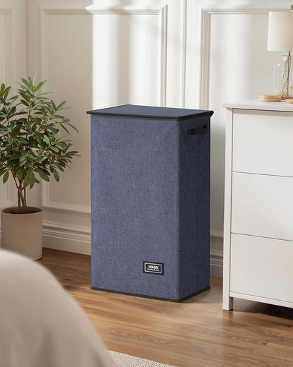 SOLEDI Laundry Hamper with Lid 100L Large & Tall Collapsible Laundry Basket