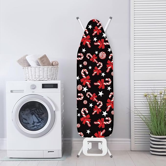 Sprowallow Candy Cane Christmas Ironing Board Cover Stain Resistant Standard