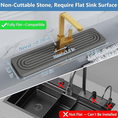 Stone Quick Dry Faucet Mat for Kitchen Sink Stone Faucet Mat for Kitchen Sink