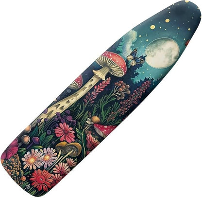 Moon Mushroom Ironing Board Cover Heat Reflective Anti-dust, Soft Fabric Cover