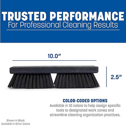 SPARTA Plastic Floor Scrub Brush, Brush Head Only, Deck Brush