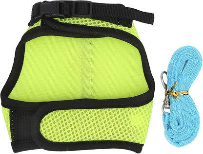 Honio Mesh Chest Back for Rabbit, Pet Mesh Traction Harness Mesh Cloth Mesh Harness for Rabbit for Guinea Pigs for Dogs for Rabbits for Little Pigs (Fruit Green)