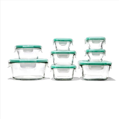 OXO Good Grips 16 Piece Glass Smart Seal Airtight Everyday Container Set