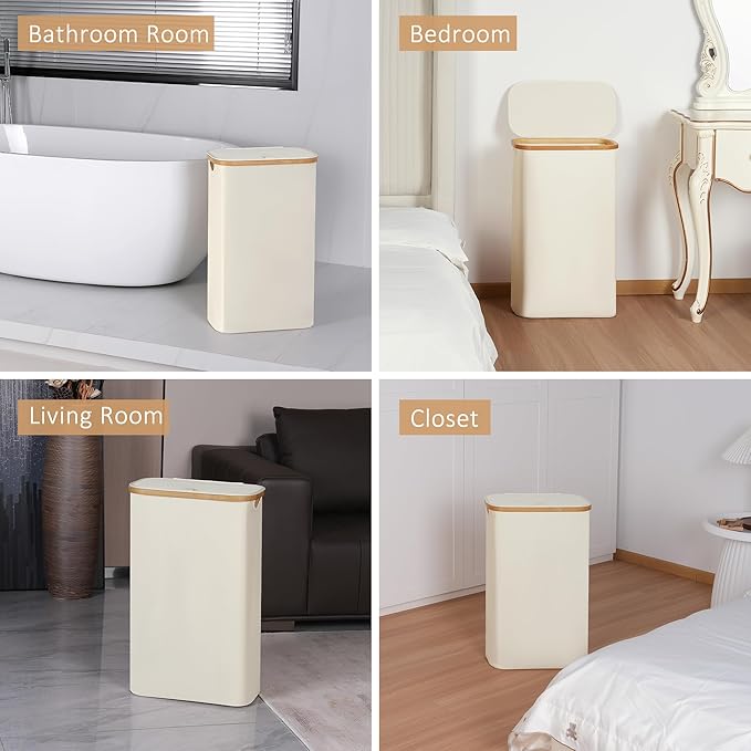 65L Slim Laundry Hamper, Narrow Laundry Basket
