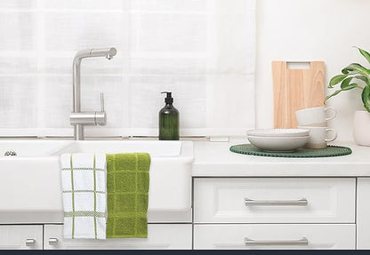 100% Cotton Terry Dish Towels, 4 pack16 x26 Inches, Super Soft and Absorbent