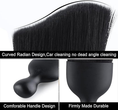 GaRhomxy Car Detailing Brushes, Car Interior Dust Sweeping Soft Brush, Soft