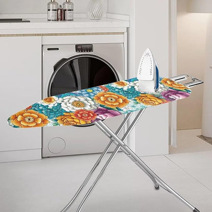 Boho Mandala Steam Ironing Board Cover 3 Fasteners Elastic Edge, Washable