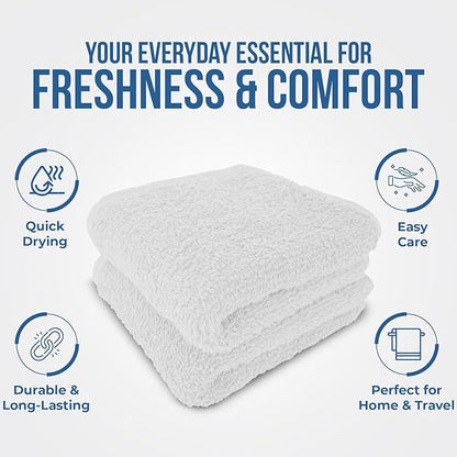 DAN RIVER 12 Pack Wash Cloths for Showering