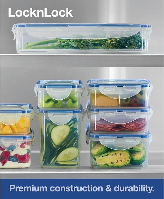 LOCK & LOCK Easy Essentials Food Storage lids/Airtight containers, BPA Free