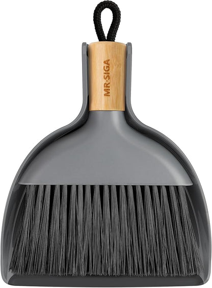 MR.SIGA Mini Dustpan and Brush Set, Portable Cleaning Brush and Dustpan Combo