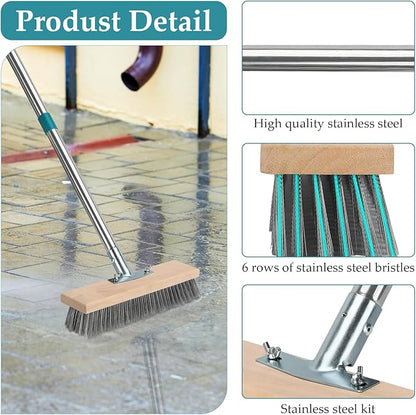 Stainless Steel Deck Scrub Brush