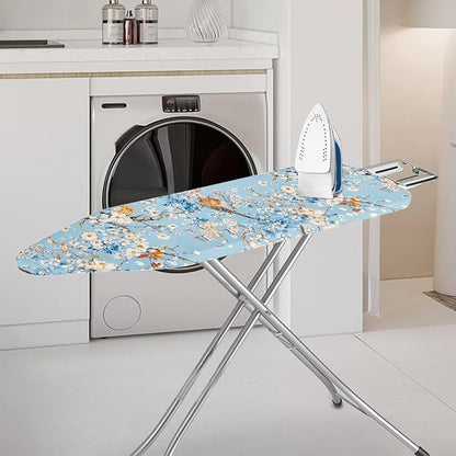 Blue Flower Ironing Board Cover and Pad 15x54