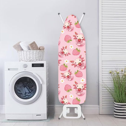 Strawberry Axolotl Ironing Board Cover and Pad Standard Ironing Board Cover